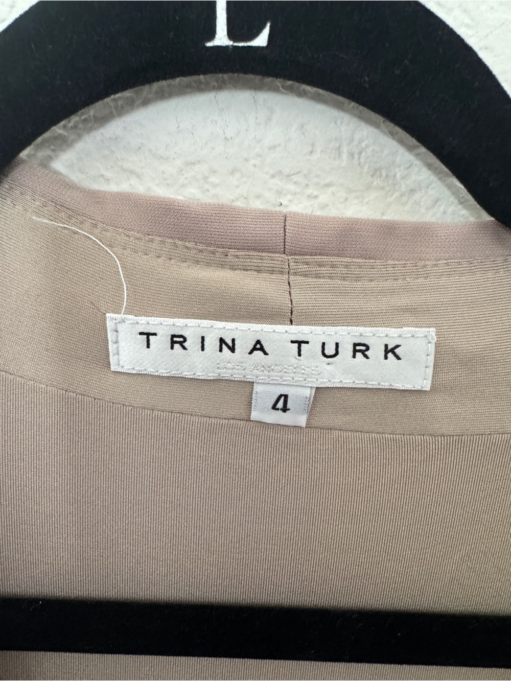 Trina Turk  Taupe Jersey Maxi Dress size 4, wedding, - Picture 4 of 6